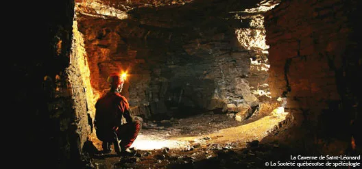 La caverne de Saint-Léonard | ©Société québécoise de spéléologie