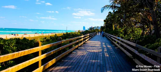 Miami Beach Boardwalk | ©Kev Moses - Flickr