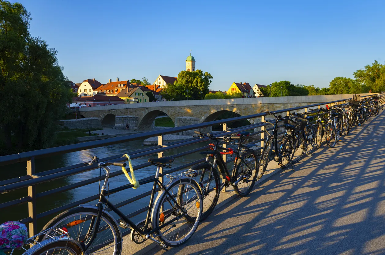 Le Danube à Regensburg, ville qui a préservé son centre médiéval
© iStock/Janek