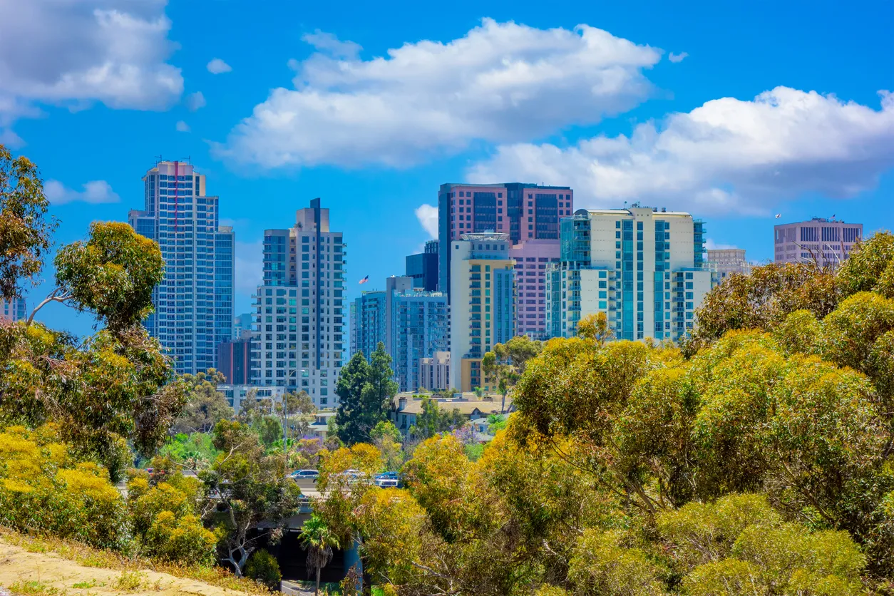 San Diego sur la côte Pacifique de Californie connue pour ses plages, ses parcs et son climat agréable. © iStock / Ron and Patty Thomas