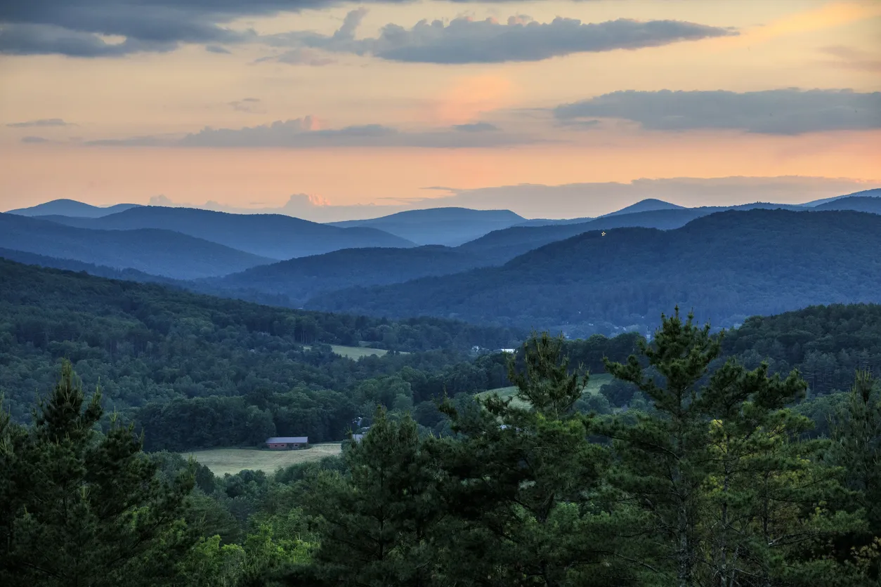 La région de Woodstock au Vermont © iStock / Cavan Images