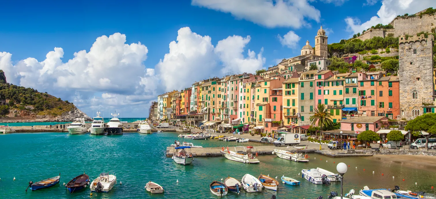 Portovenere, située dans le parc national des Cinque Terre, en Ligurie
© iStock / bluejayphoto