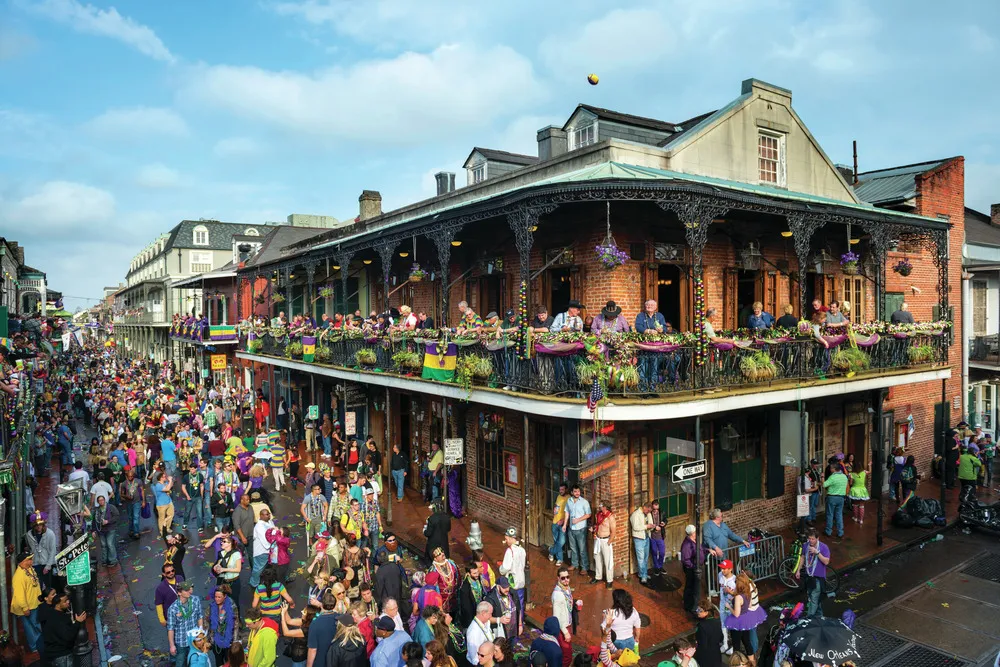 Le Vieux Carré français lors du Mardi Gras.
Crédit:	©iStockphoto.com/jcarillet