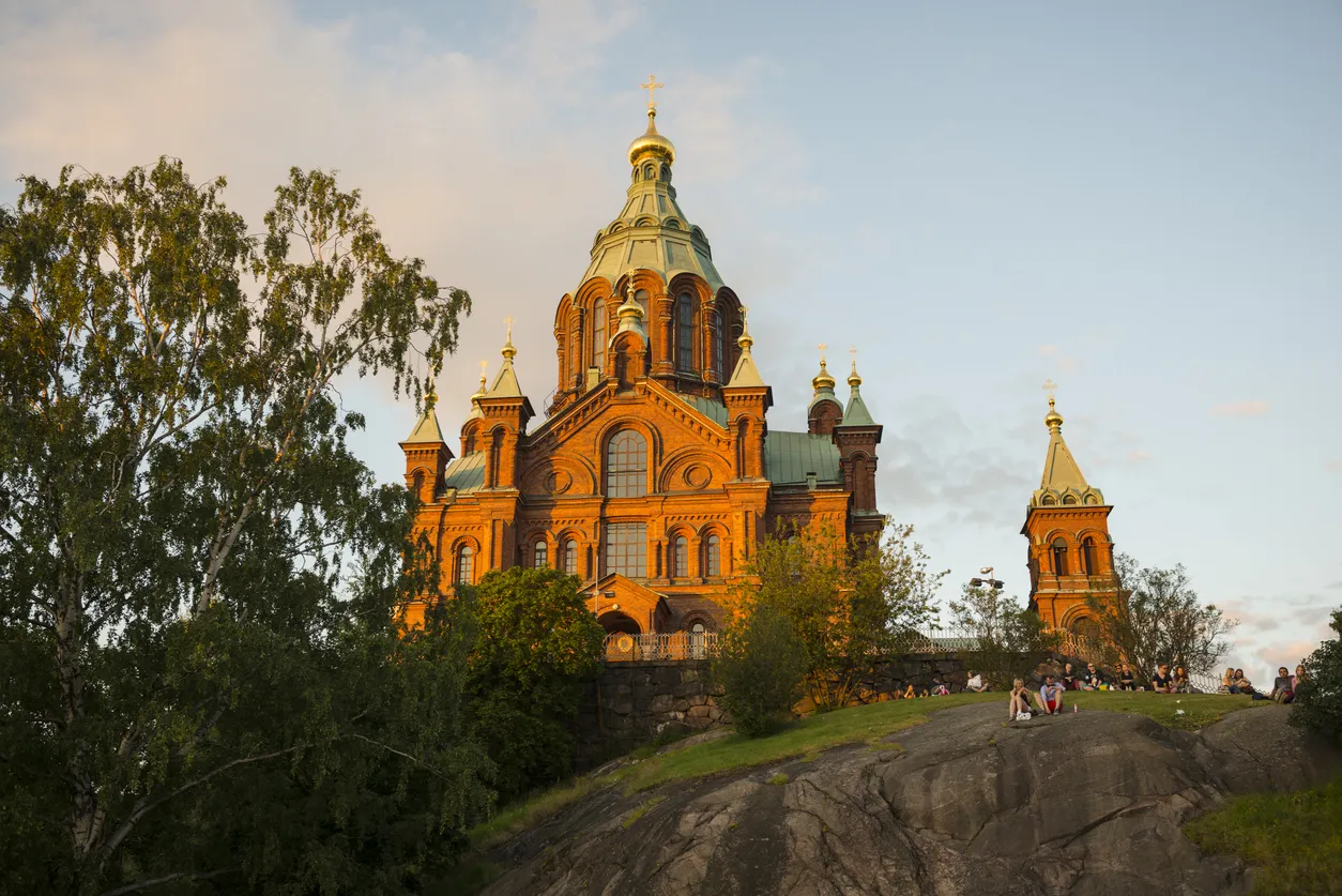La cathédrale Ouspensky  du diocèse orthodoxe de la capitale finlandaise Helsinki, orthodoxe © iStock / Joel Carillet