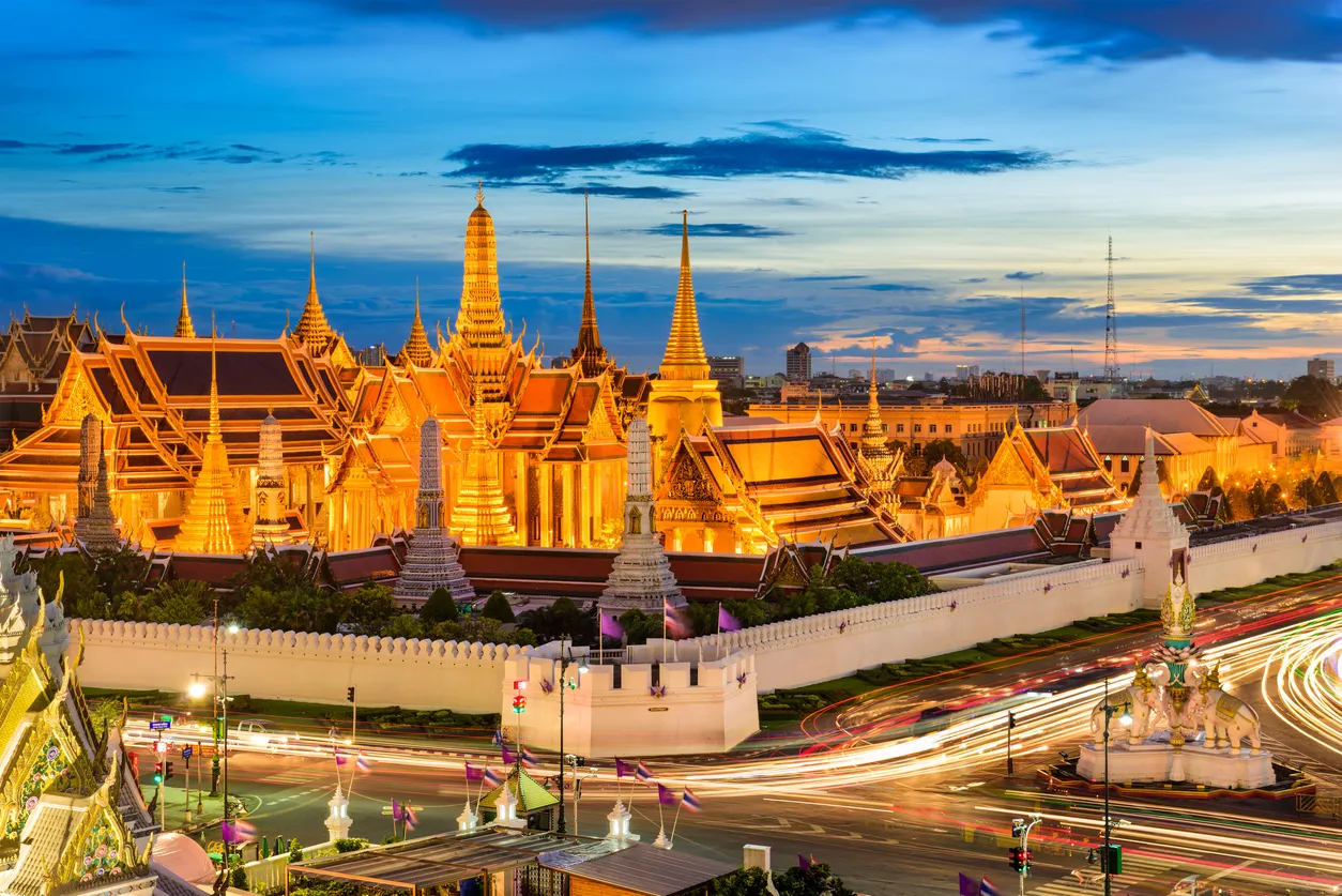 Le Grand Palais à Bangkok, qui était la résidence des rois au moment où Anna Leonowens enseignait aux enfants de la famille royale.  © iStock / SeanPavone