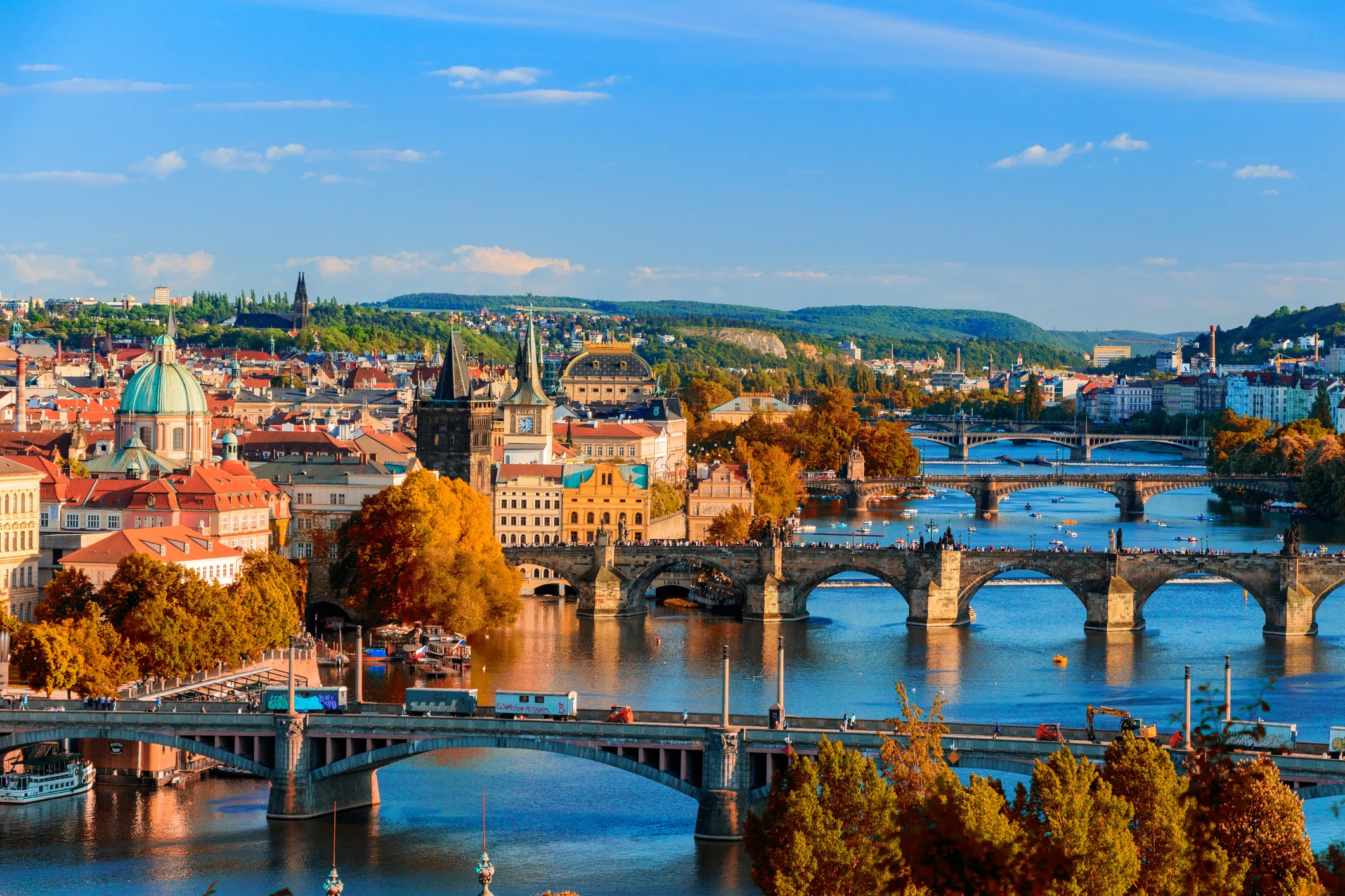 La Moldau à Prague (en tchèque Vltava)  © iStock / DaLiu