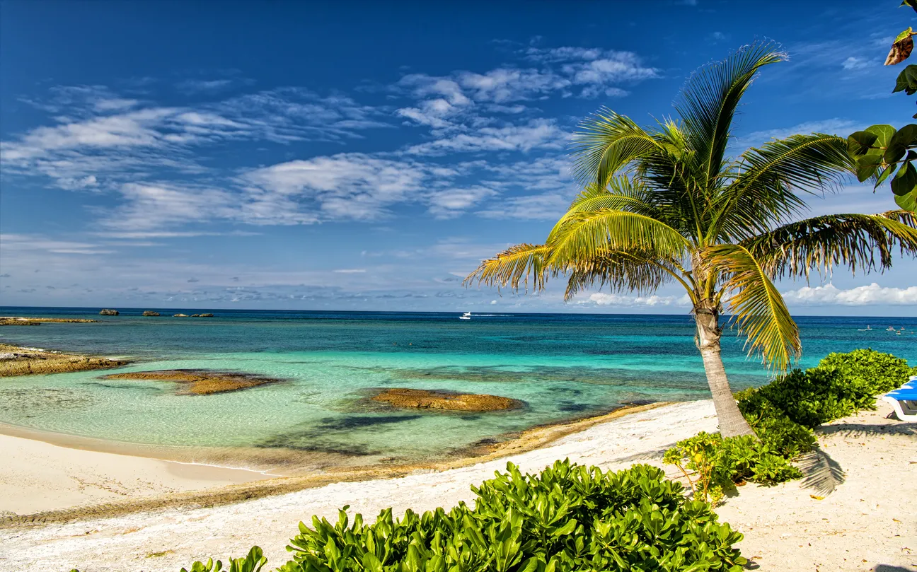 La plage de Great Stirrup Cay, achetée par Norwegian Cruise Line en 1977. © iStock / photosvit