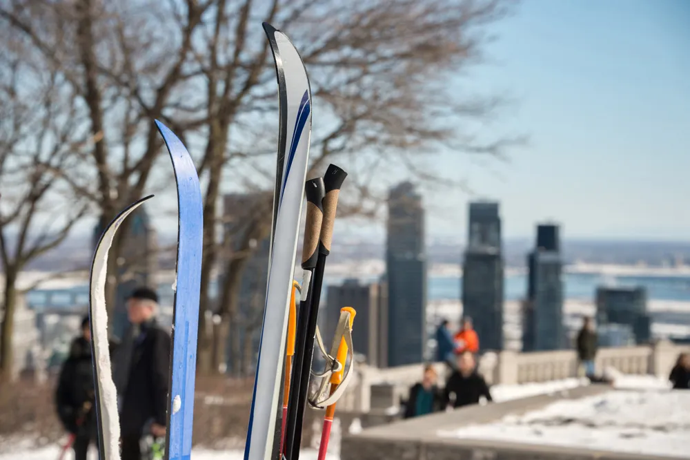 Ski de fond au parc du Mont-Royal, Montréal, Québec | © Marc Bruxelle