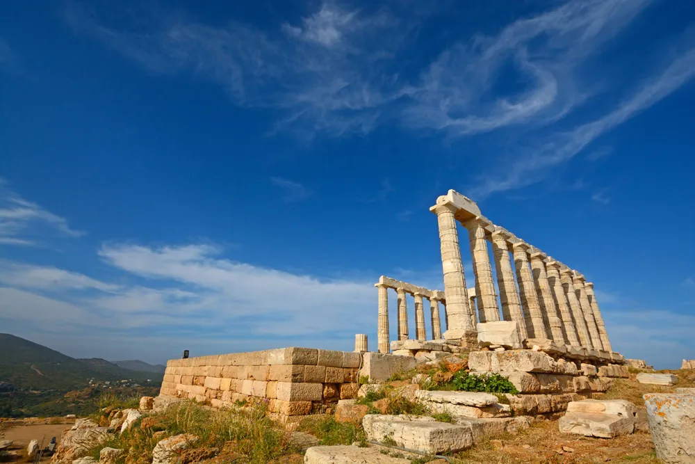 Temple de Poséidon, cap Sounion, Grèce | © Madzia71