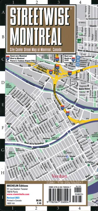 Streetwise Montreal Map: Laminated City Center Map Montreal